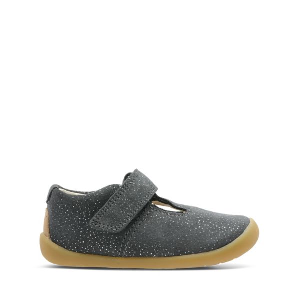 Clarks Girls Roamer Go Toddler Casual Shoes Dark Grey | CA-8017362